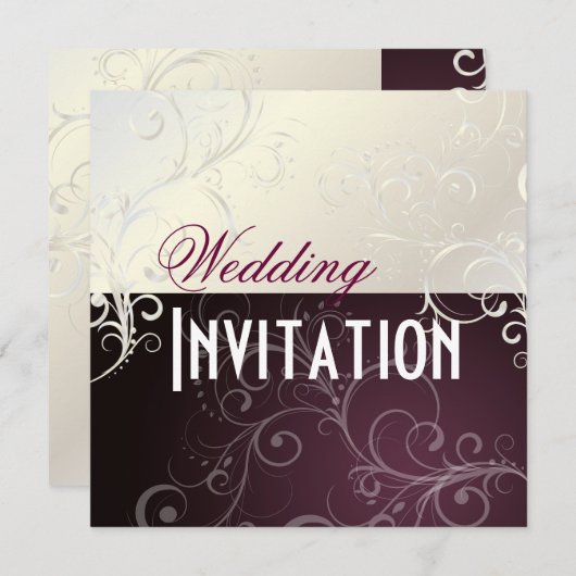 PixDezines Wirbel Einladung (Vorne/Hinten)