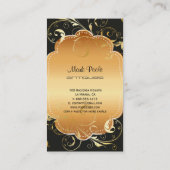 PixDezines-Wirbel mit Hintergrundfarbe/filigrane Visitenkarte (Rückseite)