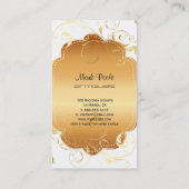 PixDezines-Wirbel mit Hintergrundfarbe/filigrane Visitenkarte (Rückseite)