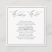 PixDezines wünschend gut, Kalligraphie-Script Begleitkarte (Vorderseite)