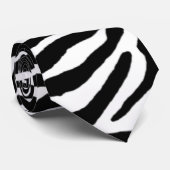 PixDezines zebra/DIY-Farbe Krawatte (Gerollt)