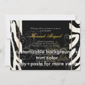 PixDezines Zebra Print 2011 Abschluss Einladungen (Rückseite)