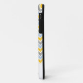 PixDezines Zickzack Blau+Gelb Case-Mate iPhone Hülle (Hinten/Links)