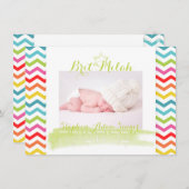 PixDezines Zickzack/brit milah/Foto-Rahmen+stars Einladung (Vorne/Hinten)