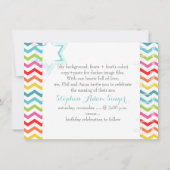 PixDezines Zickzack/brit milah/Foto-Rahmen+stars Einladung (Rückseite)