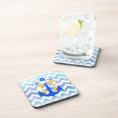 PixDezines Zickzack/nautisch/wasserfarben Untersetzer (Rechte Seite)