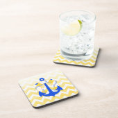 PixDezines Zickzack/nautisch/wasserfarben Untersetzer (Rechte Seite)