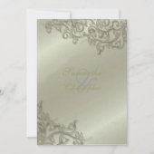 PixDezines Zierzauberkunst Rustikale Silber-Wirbel Einladung (Vorderseite)