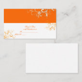 PixDezines Zitrusfrüchte Wirbel/Platzkarte des Tag (Vorne/Hinten)