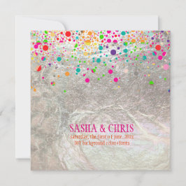 PixDezinesBenommenes/Regenbogen/Degenereignis/Farb Einladung