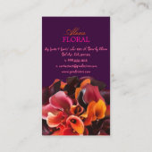 PixDezinesBridal-Bouquet, Floristen/Gaumenfarben Visitenkarte (Rückseite)