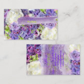 PixDezinesBridal-Bouquet, Floristen/Gaumenfarben Visitenkarte (Vorne/Hinten)