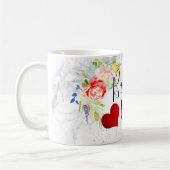 PixDezinesBridesmaid/Floral Wasserfarbe Kaffeetasse (Links)