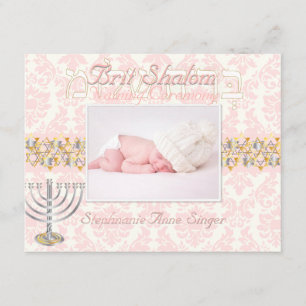 PixDezinesBrit Shalom/Foto-Rahmen+Sterne/Farbton Einladung