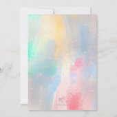 PixDezinesBrushed Cotton Candy Bat Mitzvah Einladung (Rückseite)