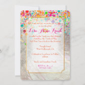 PixDezinesDazelblume/Regenbogen/Fledermausmitzvah Einladung (Rückseite)