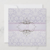PixDezinesDesiree Damask/DIY Hintergrund Einladung (Vorderseite)