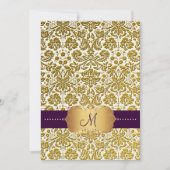 PixDezinesDesiree Damask/DIY Hintergrund Einladung (Vorderseite)