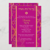 PixDezinesdiy Hintergrund/Mod star/Mitzvah Einladung (Vorne/Hinten)