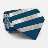 PixDezinesFarbton/Imitate Silberfolie/aquamarin Krawatte (Gerollt)