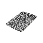 PixDezinesGray LeopardHintergrundfarbe Badematte (Schrägansicht)