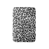PixDezinesGray LeopardHintergrundfarbe Badematte (Vorderseite Vertikal)