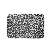 PixDezinesGray LeopardHintergrundfarbe Badematte (Vorderseite)