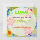 PixDezinesHayan-Dschungel/DIY-Hintergrundfarbe Einladung (Rückseite)