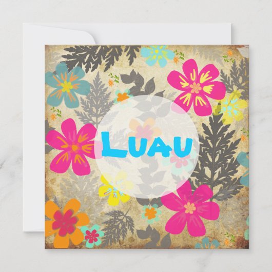 PixDezinesHayan-Dschungel/DIY-Hintergrundfarbe Einladung (Vorderseite)