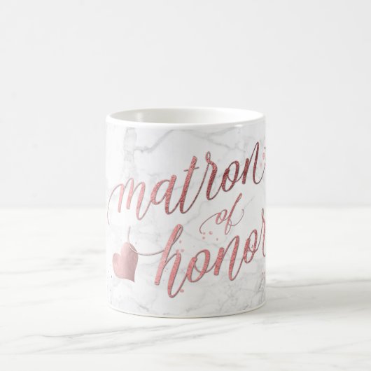 PixDezinesHonor/Imitate Rose Gold+Marmor Kaffeetasse (Mittel)