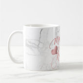 PixDezinesHonor/Imitate Rose Gold+Marmor Kaffeetasse (Links)