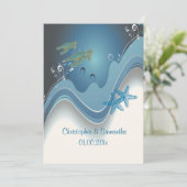 PixDezinesHonu+Wellen/Tageshintergrund Einladung (Stehend Vorderseite)