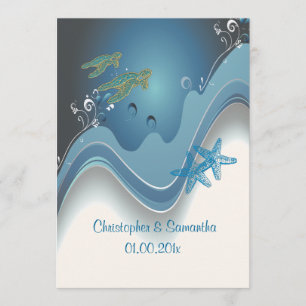 PixDezinesHonu+Wellen/Tageshintergrund Einladung