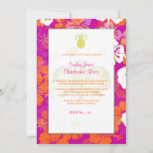 PixDezinesJenseits, Mandarine Leis/Hibiskus Einladung (Rückseite)