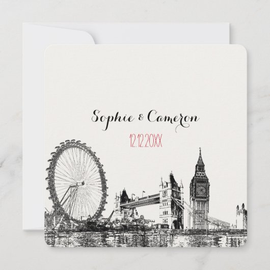 PixDezineslondon/DIY Hintergrundfarbe Einladung (Vorderseite)