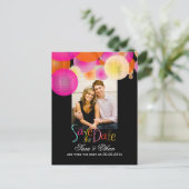 PixDezinesLterns Save the Date Ankündigungspostkarte (Stehend Vorderseite)