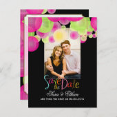 PixDezinesLterns Save the Date Ankündigungspostkarte (Vorne/Hinten)