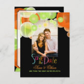 PixDezinesLterns Save the Date Ankündigungspostkarte (Vorne/Hinten)