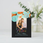 PixDezinesLterns Save the Date Ankündigungspostkarte (Stehend Vorderseite)