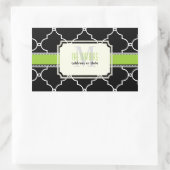 PixDezinesMarokkaner Trellis/DIY-Farben Rechteckiger Aufkleber (Tasche)