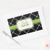 PixDezinesMarokkaner Trellis/DIY-Farben Rechteckiger Aufkleber (Umschlag)