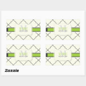 PixDezinesMarokkaner Trellis/DIY-Farben Rechteckiger Aufkleber (Blatt)