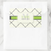 PixDezinesMarokkaner Trellis/DIY-Farben Rechteckiger Aufkleber (Tasche)