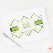 PixDezinesMarokkaner Trellis/DIY-Farben Rechteckiger Aufkleber (Umschlag)