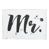 PixDezinesmr/mrs/b+w/DIY Hintergrundfarben Kissenbezug (Vorderseite-Links)