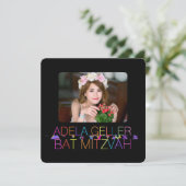 PixDezinesNeons/typografie/bat mitzvah Einladung (Stehend Vorderseite)