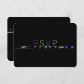 PixDezinesNeons/typografisch/Bar mitzvah UAWG Invi Einladung (Vorne/Hinten)