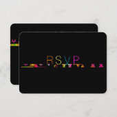 PixDezinesNeons/typografisch/Bar mitzvah UAWG Invi Einladung (Vorne/Hinten)