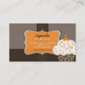 PixDezinesOrangenschokoladenkuchen/Pâtisserie Visitenkarte (Rückseite)