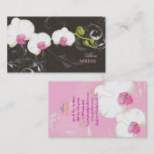 PixDezinesOrchid+Wirbel/Farbtöne Visitenkarte (Vorne/Hinten)